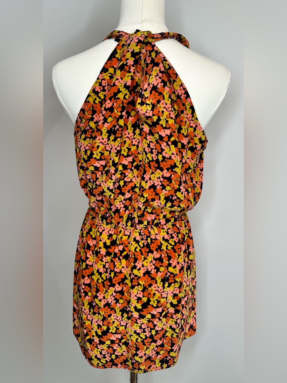 Theory Davisa W 100% Silk Floral Print Blouse Petite